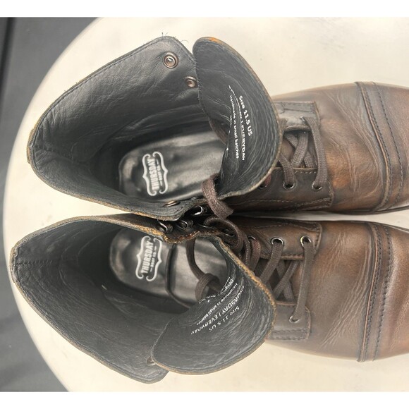 Thursday Captain Brown Leather Cap Toe Boots Fit Men’s 9.5-10 See Measurements main image 8